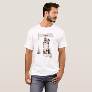 Australian shepherd-Grattisar på nytt Hund T Shirt