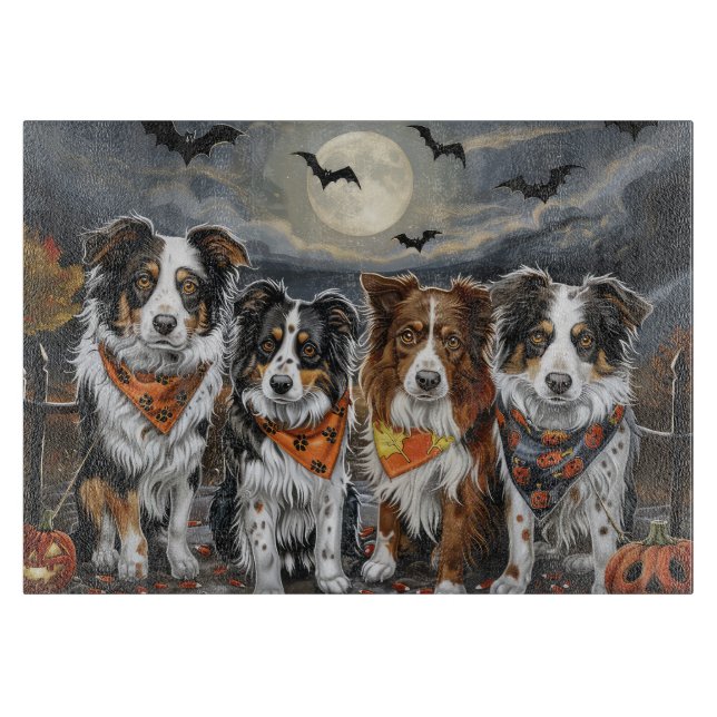 Australian shepherd Halloween Spooky (Framsidan)