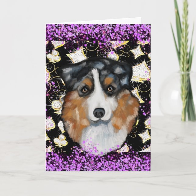 AUSTRALIAN SHEPHERD HELGKORT (Framsida)