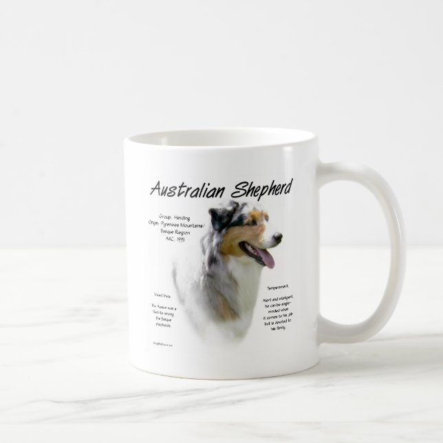 Australian shepherd historia, allt om aussies kaffemugg (Höger)