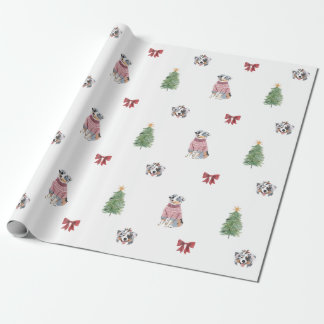 Australian Shepherd Holiday Wrapping Paper Presentpapper