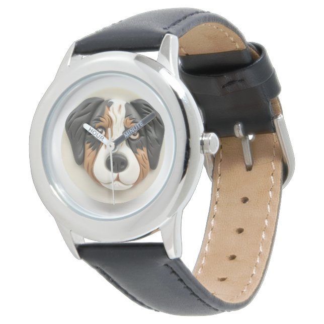 Australian shepherd Hund 3D Inspired Armbandsur (Vinklad)