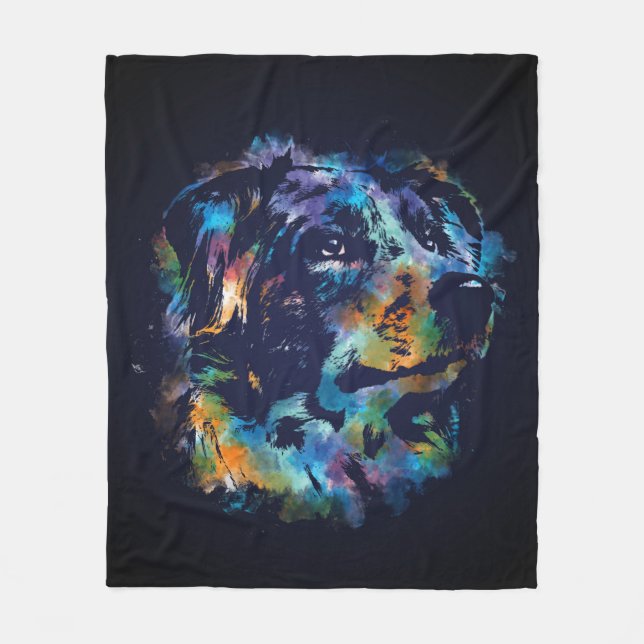 Australian shepherd hund - Aussie Fleecefilt (Framsidan)