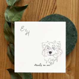 Australian shepherd Hund Cocktail Napkins Pappersservett