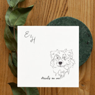 Australian shepherd Hund Cocktail Napkins Pappersservett