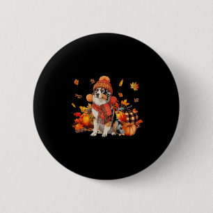 Australian shepherd Hund Fall Scarf Leopard Pumpki Knapp