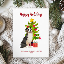 Australian shepherd Hund-familjen Julkort