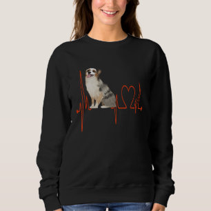 Australian shepherd Hund Heartslag EKG My Hundar M T Shirt