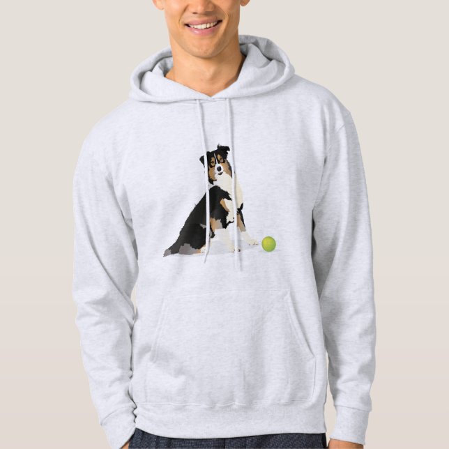 Australian shepherd Hund Hoodie (Framsida)