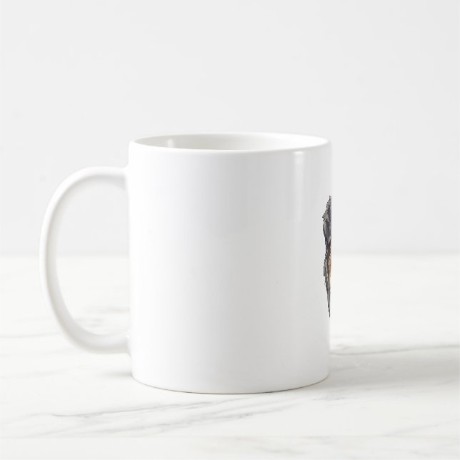 Australian shepherd Hund Kaffemugg (Vänster)