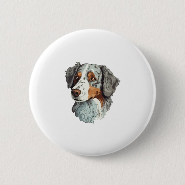 Australian shepherd Hund Knapp (Framsida)