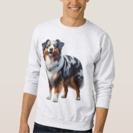 Australian shepherd Hund Lång Ärmad Tröja