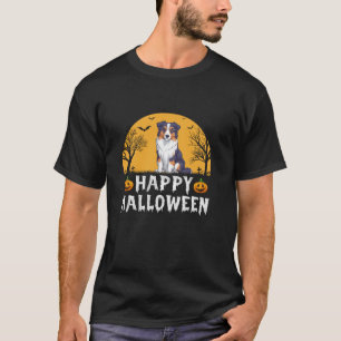 Australian shepherd Hund Manar Kvinnor i Happy hal T Shirt