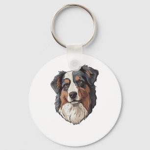 Australian shepherd Hund Nyckelring