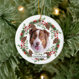 Australian shepherd hund Personlig Pet Ornament