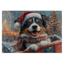 Australian shepherd Hund Roller Underlägg jul