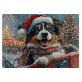 Australian shepherd Hund Roller Underlägg jul