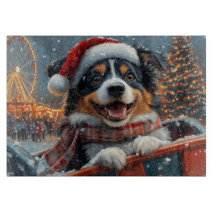 Australian shepherd Hund Roller Underlägg jul