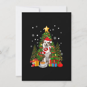Australian shepherd Hund Santa Hat-julkaffe Inbjudningar