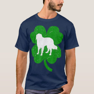 Australian shepherd Hund Shamrock St patrick's day T Shirt