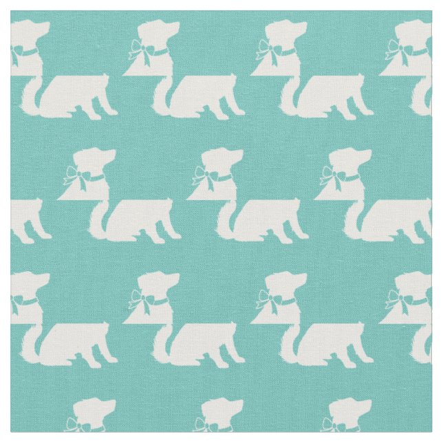Australian shepherd Hund Silhouette Pet Aussie Tea Tyg (Närbild)