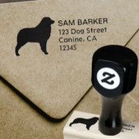Australian shepherd Hund Silhouette Returadress