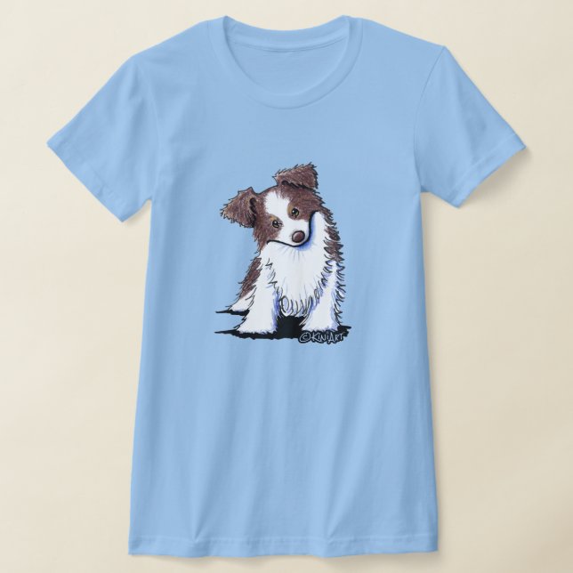 Australian shepherd hund t shirt (Laydown)