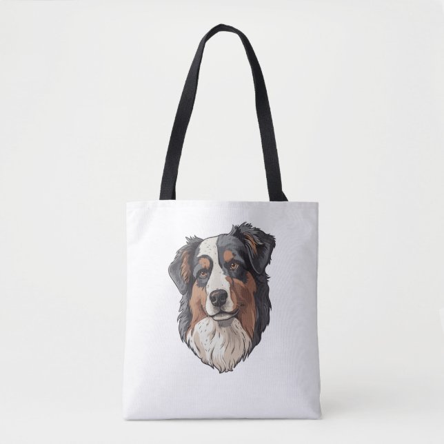 Australian shepherd Hund Tygkasse (Framsida)