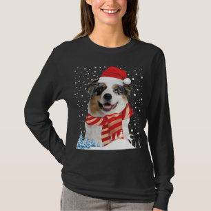 Australian shepherd Hund Ugly jul Sweater Roligt T Shirt