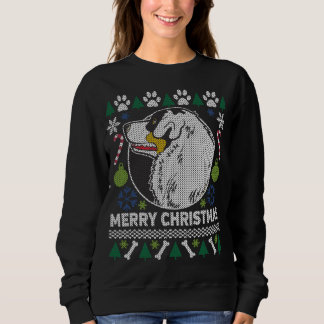 Australian shepherd Hund Ugly julsötare Tee