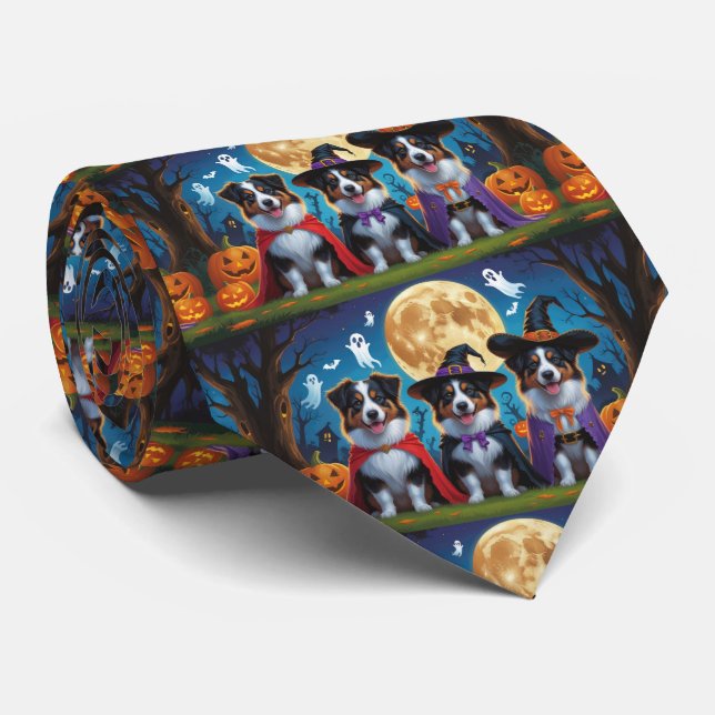 Australian shepherd Hundar Pumpkin Halloween Funny Slips (Rullad)