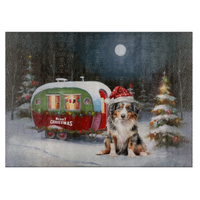 Australian Shepherd Husvagn Juläventyr (Framsidan)