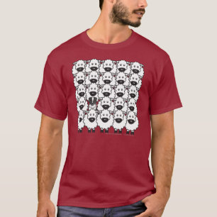 Australian shepherd i fåren tee