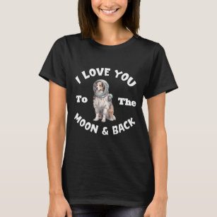 Australian shepherd I Kärlek dig till Måne och bak T Shirt