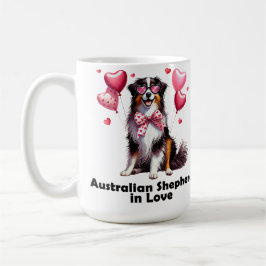 AUSTRALIAN SHEPHERD i KÄRLEK Kaffemugg