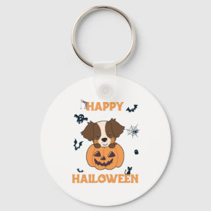 Australian shepherd i Pumpkin Cute Lycklig Nyckelring