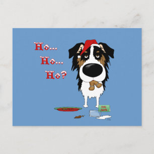 Australian shepherd jul helg vykort