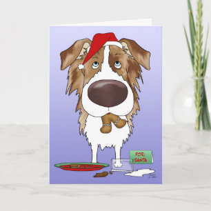 Australian shepherd jul helgkort