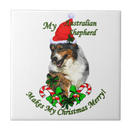 Australian shepherd jul kakelplatta
