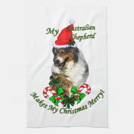Australian Shepherd jul Kökshandduk