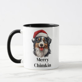 Australian Shepherd julhatt jul hund Mugg