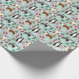 Australian shepherd julklapp presentpapper