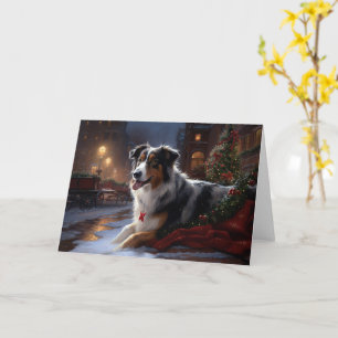 Australian shepherd julsäsong kort