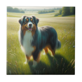 Australian Shepherd Kakelplatta