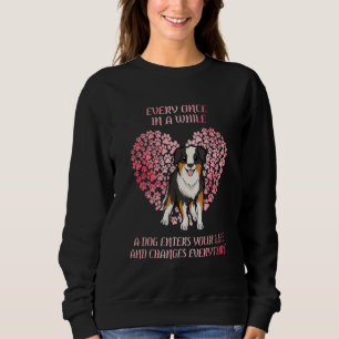 Australian shepherd Kärlek med örter Aussie Hund T Shirt