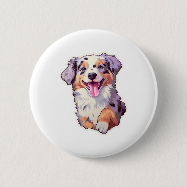 Australian shepherd knapp (Framsida)