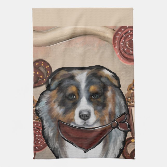 AUSTRALIAN SHEPHERD KÖKSHANDDUK (Vertikal)