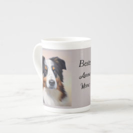 Australian Shepherd Kopf -  Benporslin Mugg