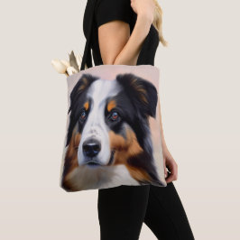 Australian Shepherd Kopf - Tygkasse