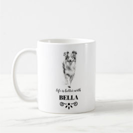 Australian shepherd Life är bättre Anpassningsbar  Kaffemugg